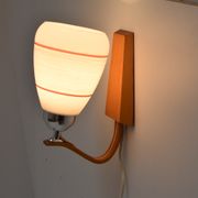 Mid-century wood wall lamp  by Drevo Humpolec, 1970