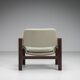 Fauteuil lounge en wengé de milieu de siècle