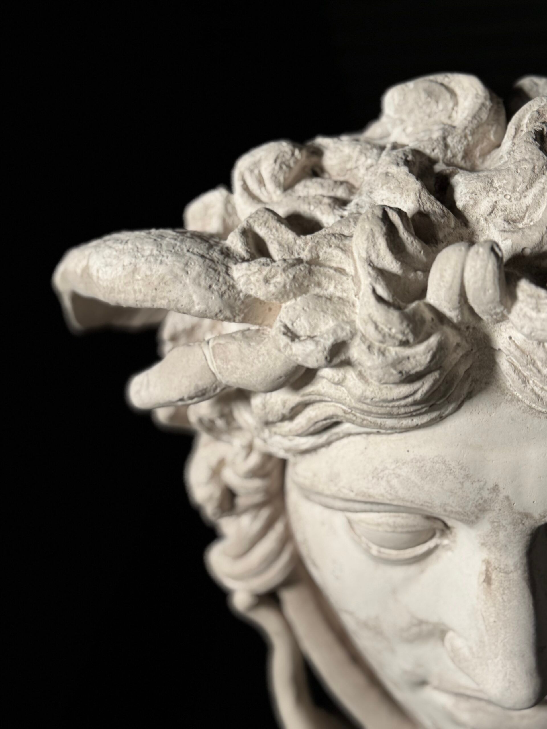 Medusa wall decoration plaster
