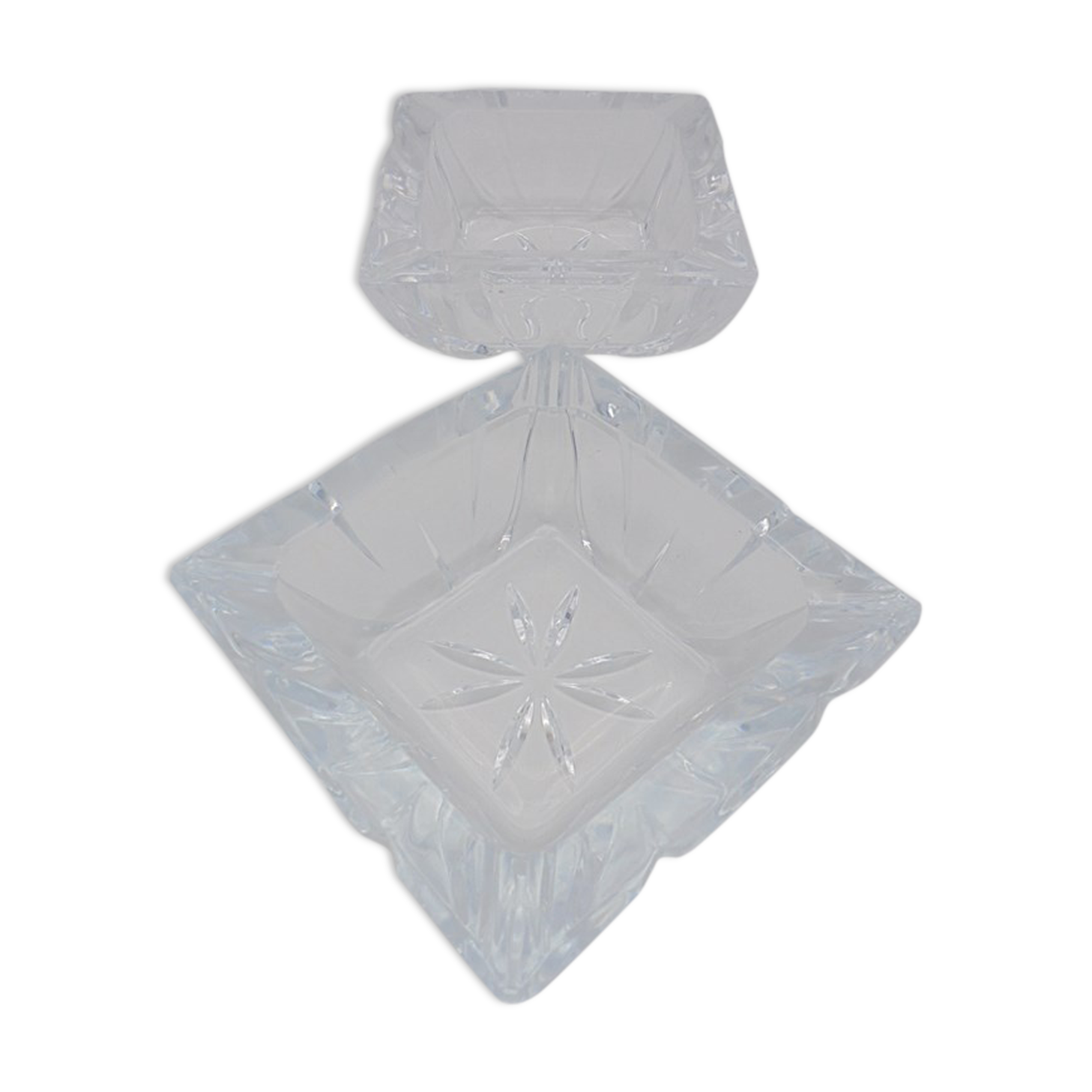 Pair of Crystal ashtrays