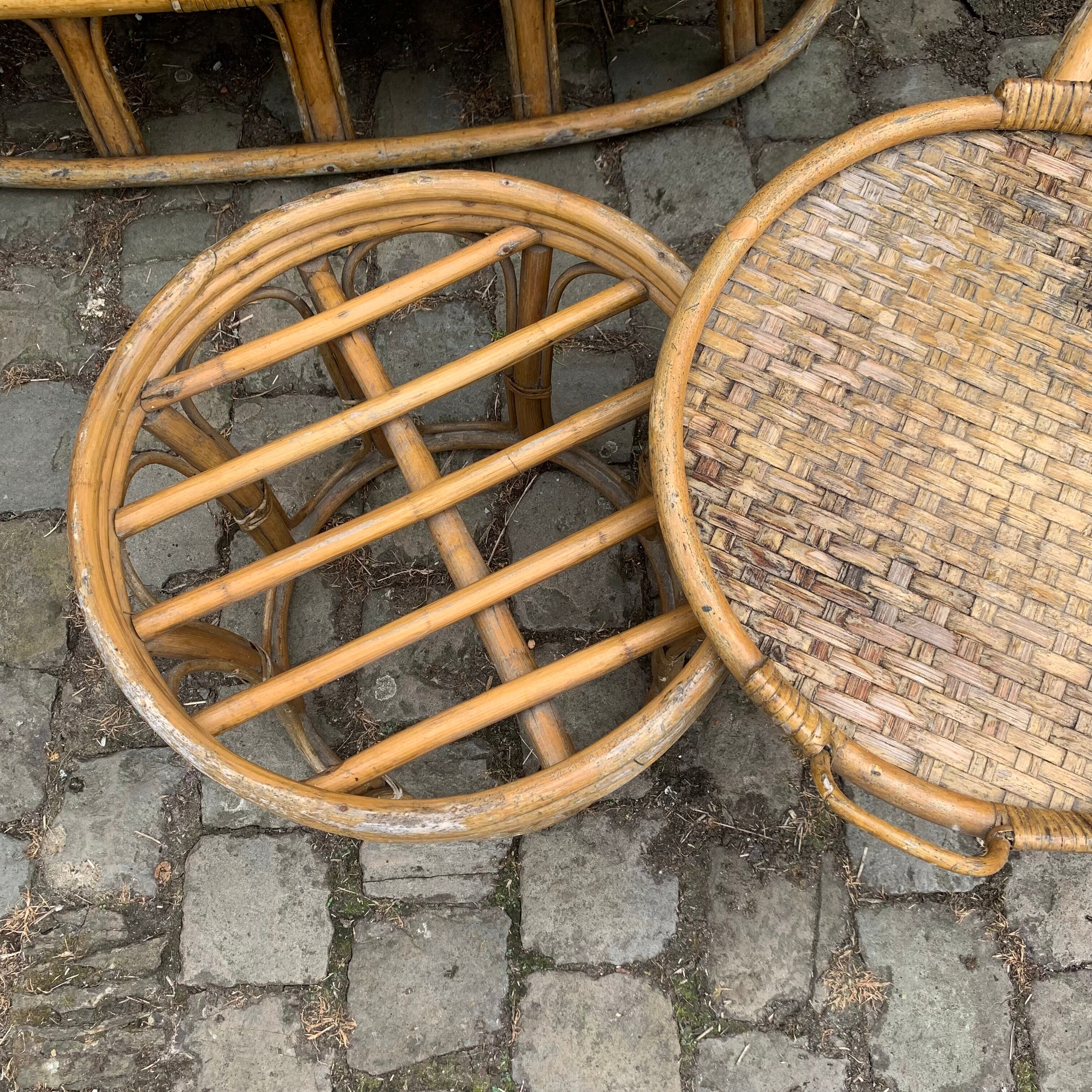Rattan garden furniture