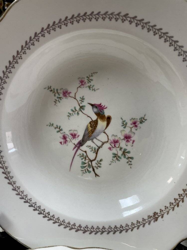 Lot de 4 assiettes creuses Gien Tokio diamètre 23 cm