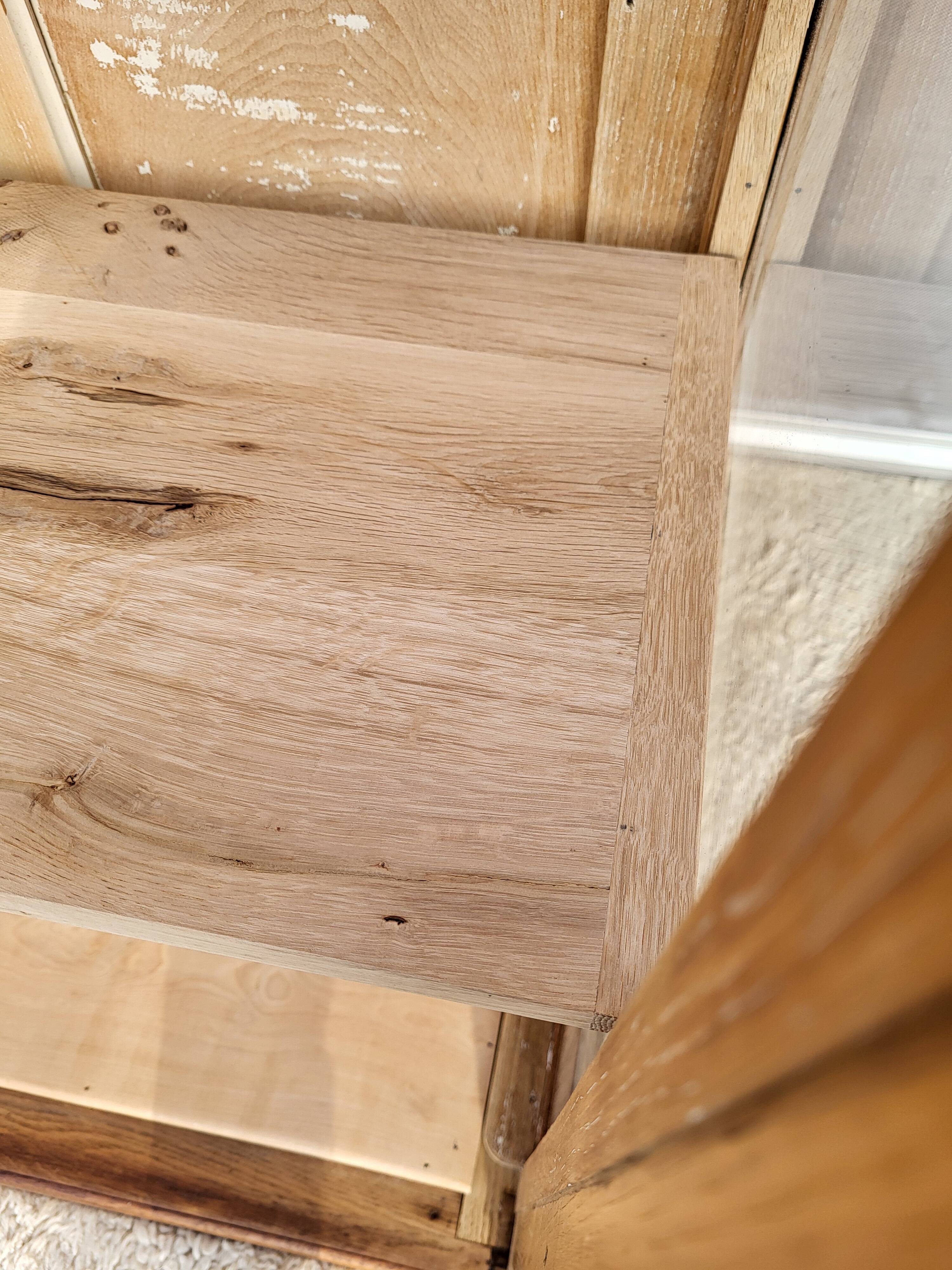 Art Deco oak museum display case