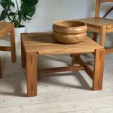 Vintage solid elm coffee table