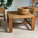 Vintage solid elm coffee table