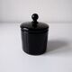 Black opaque glass box with WV glass stamp