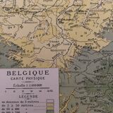 Map of Belgium from 1924