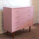 Commode vintage rose