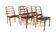 Set of 6 Scandinavian oak chairs "Reno", Bodafors, Sweden, 1960