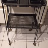 Eiffel feet serving table in the style of Mathieu Matégot