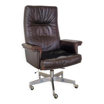 Chaise de bureau de direction en cuir De Sede DS35