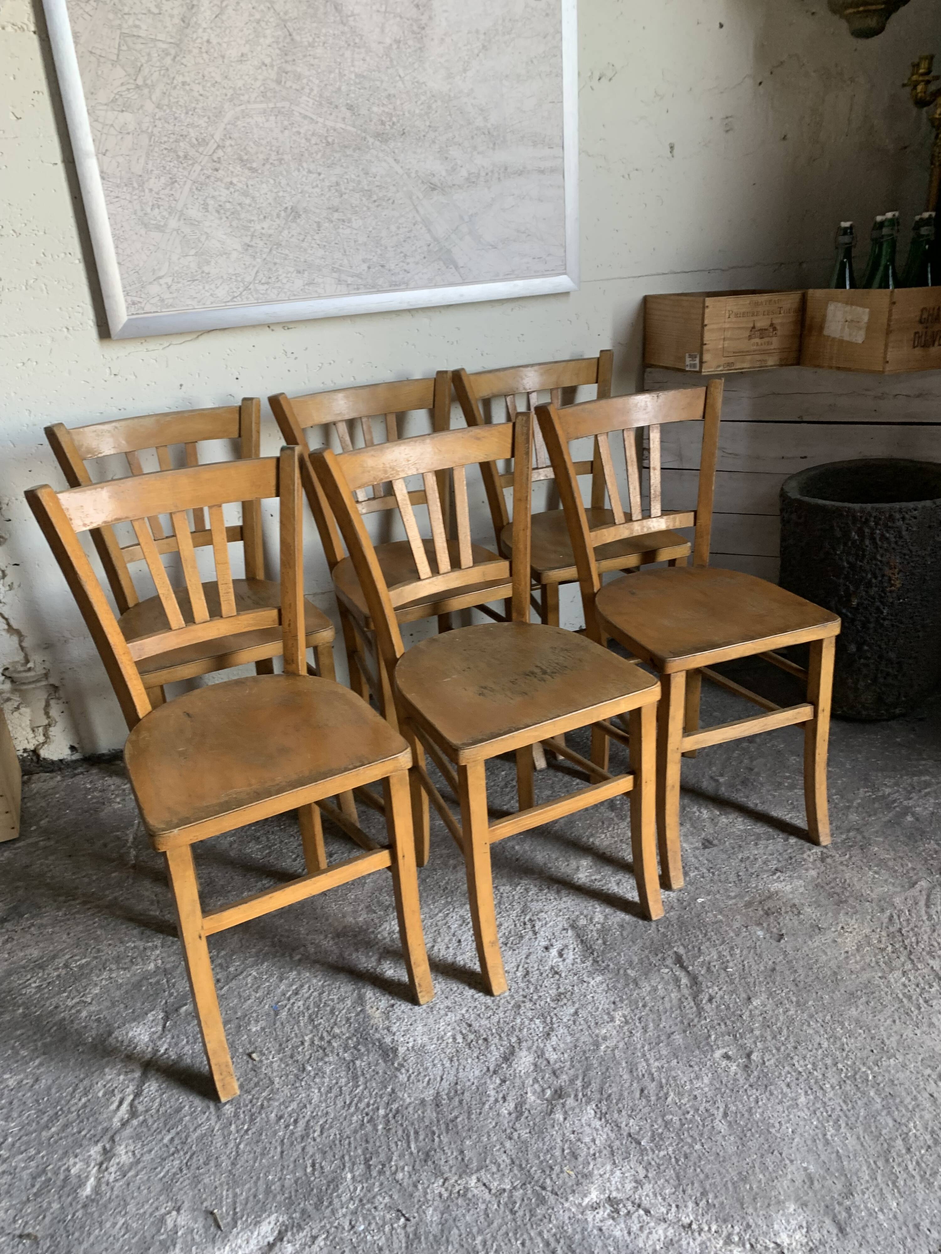 6 pure juice bistro chairs