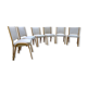 Ensemble de 6 chaises Steiner Bow wood vintage 1950