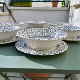 Set of 6 EIT English porcelain bowls and 6 plates