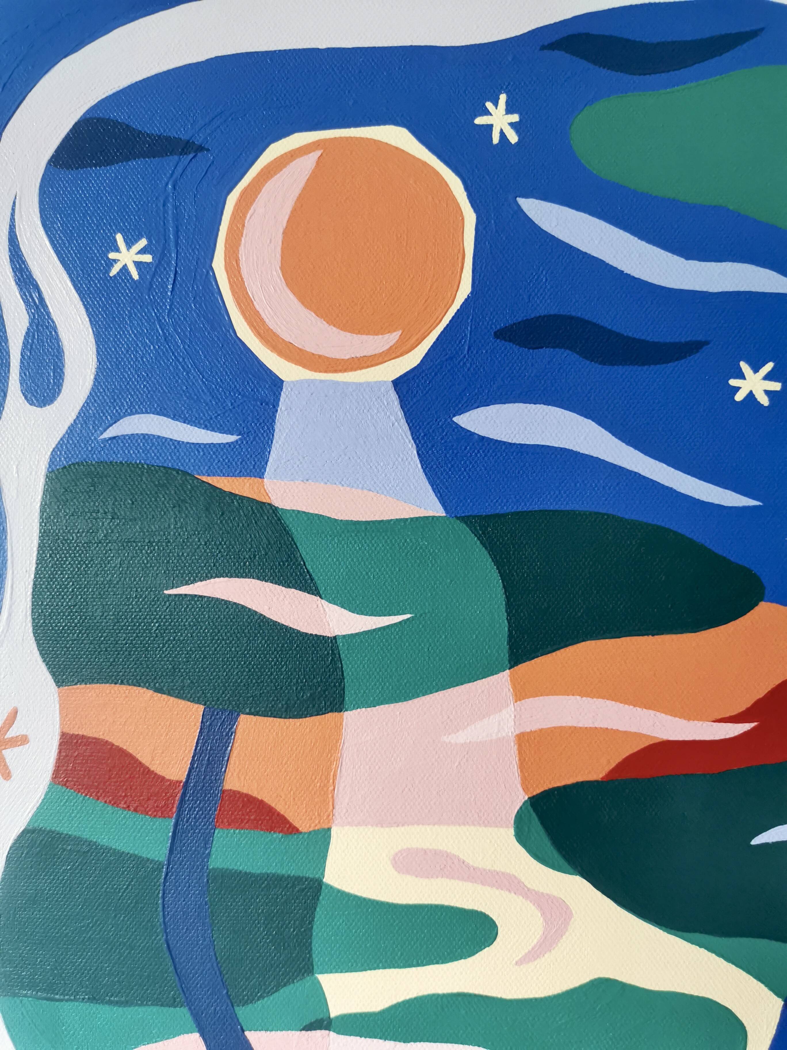 Acrylic painting on canvas - Woodland Dream