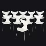 Ensemble de 10 chaises "the Lily" modèle 3108 Arne Jacobsen
