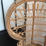 Emmanuelle peacock rattan armchair