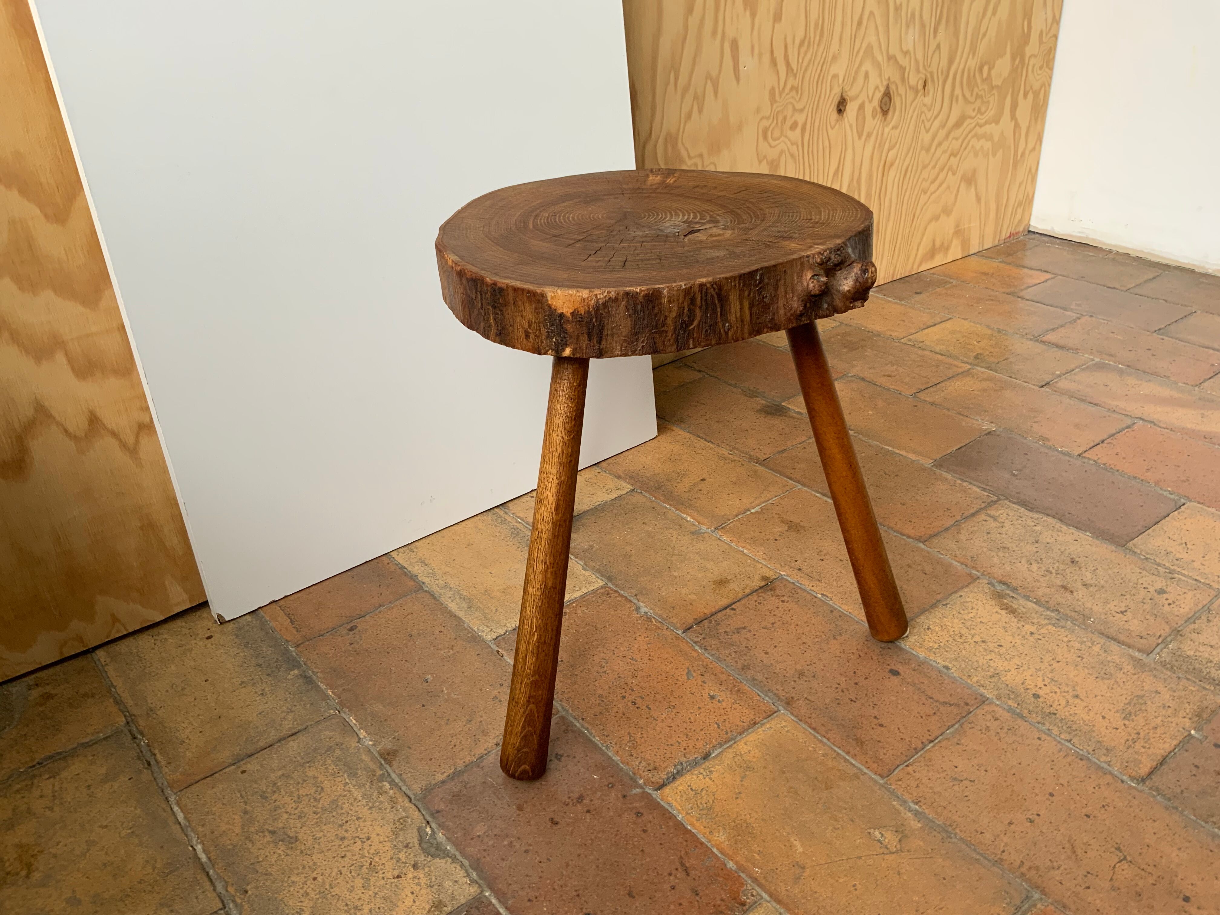 Brutalist tri-pod stool