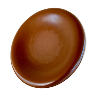 Large vintage cut François brown paper empty ceramic pocket earthenware