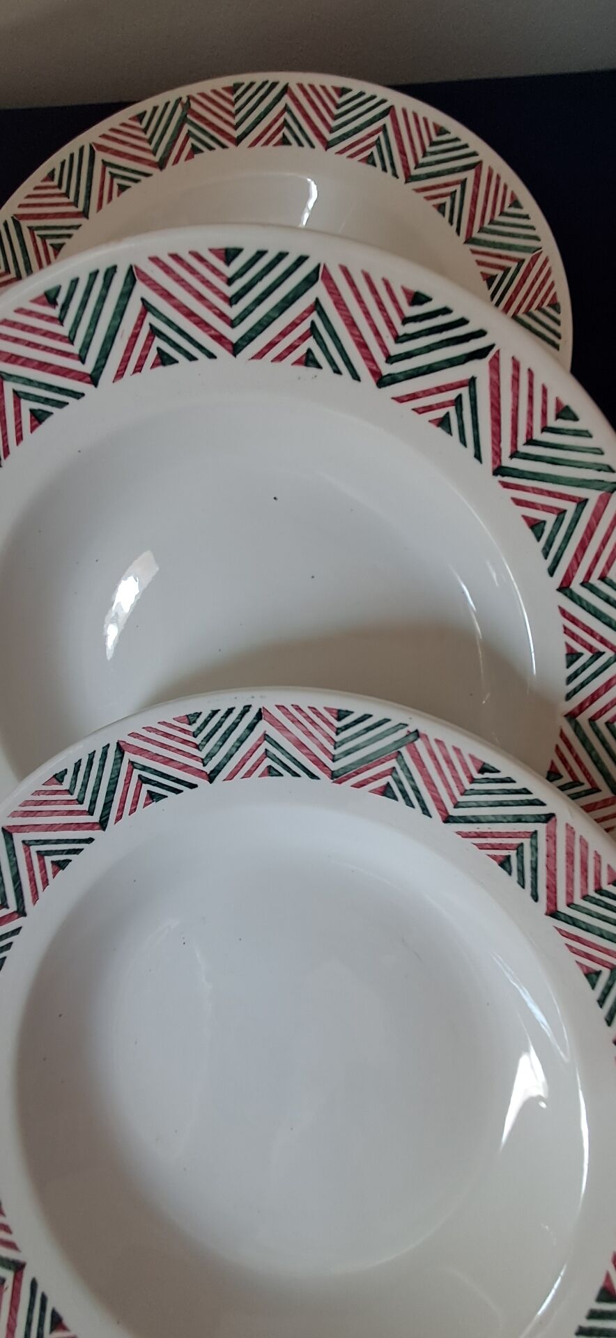 6 assiettes creuses modèle Adèle de Digoin Sarreguemines