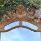 Mirror in gilded wood and stucco, with glazing beads, Napoleon III period.
