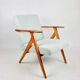 Vintage light blue turquise armchair, 1970s