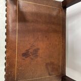 Pair of Renaissance style armchairs in walnut, 20th century