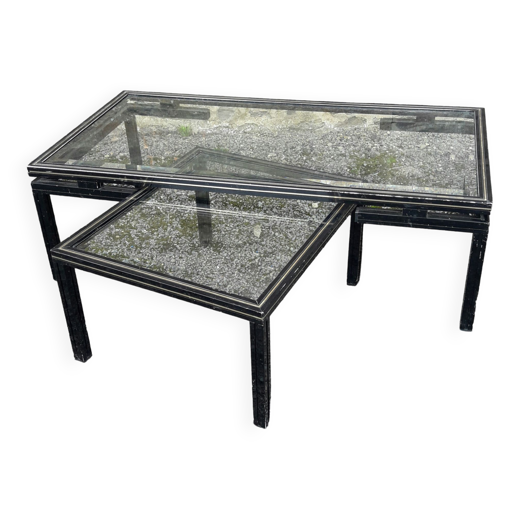 Tables gigognes de Pierre Vandel années 70