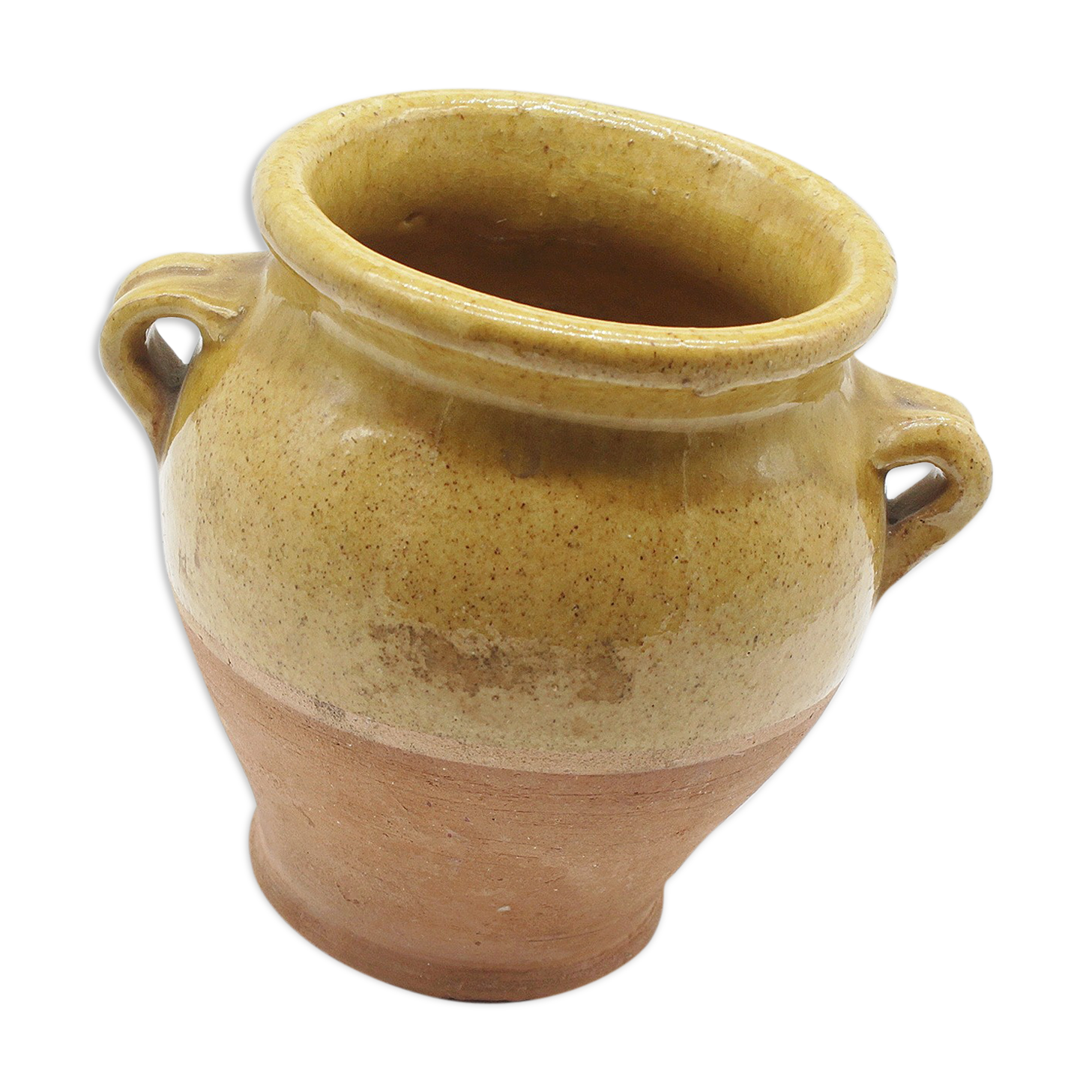 Ceramic ochre earth pot