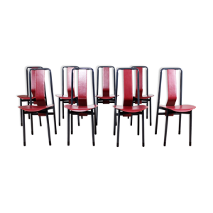 Set de 8 chaises par Achille Castiglioni 1980