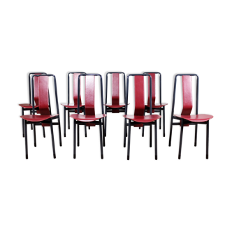 Set of 8 chairs by Achille Castiglioni 1980