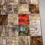 Base table in wrought iron thicken and tiled floor