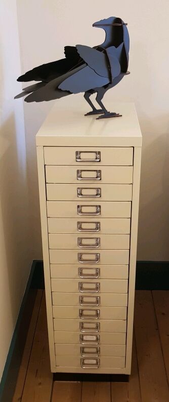 Workbook 15 metal vertical drawers 60