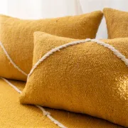 Ensemble de housses de canapé de sol marocain jaune