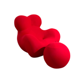 Armchair and footstool up 5/6 "la mamma" by Gaetano Pesce for B&B Italia