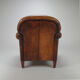 Fauteuil club en cuir de mouton vintage, années 1970