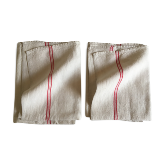 Pair of old towels linen