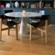 Table ANGELO MANGIAROTTI in white marble model M1