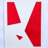 Red minimalist paint