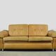 Danish vintage leather 2-seater sofa by svend skipper, 1970s