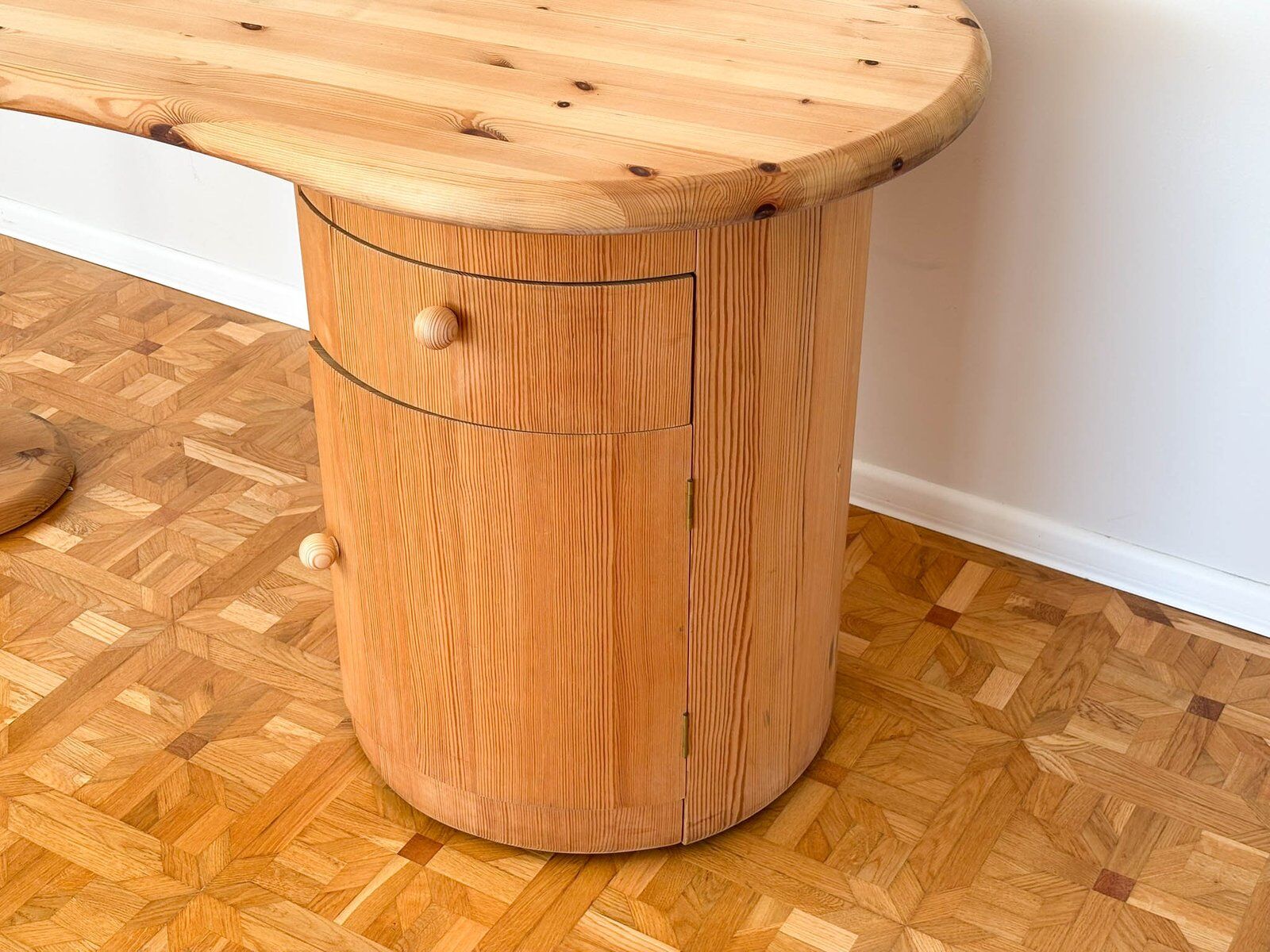 Kidney-shaped desk attributed to CFC Silkeborg, Denmark, 1990s