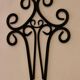 Pair of vintage black metal sconces