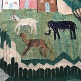 Vintage Egyptian Tapestry Ramsès Wissa Wassef circa 1960