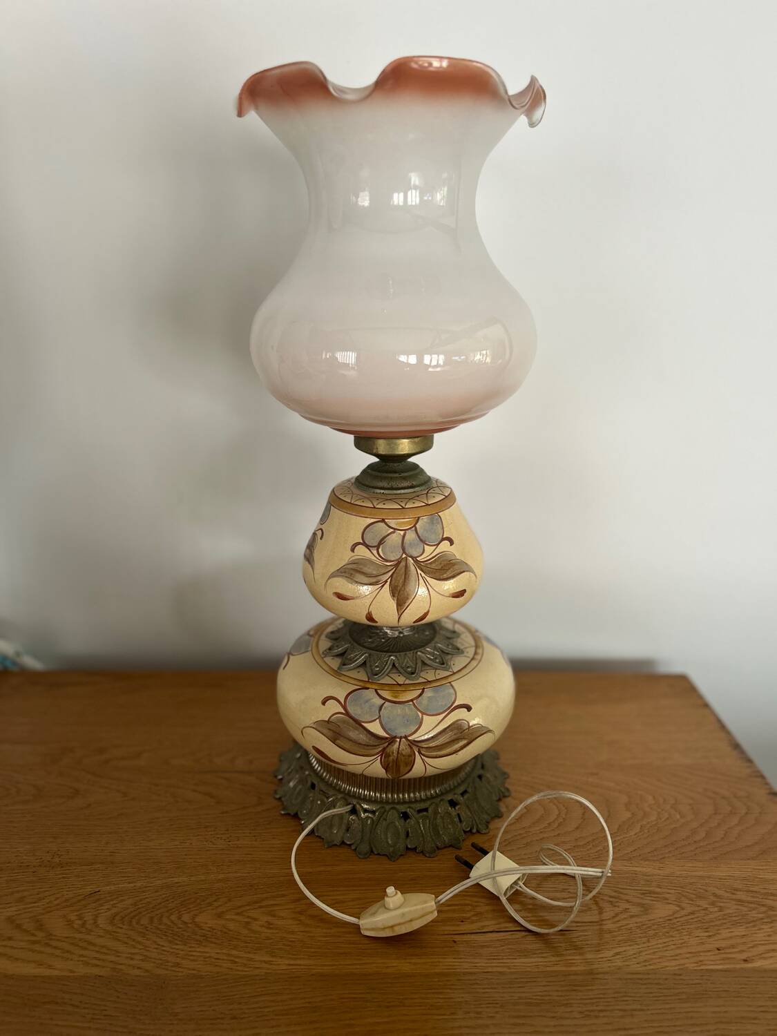 Lampe en céramique vintage