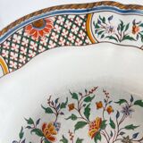 Set of 10 deep plates Gien model Rouen Sainfoin, 1990