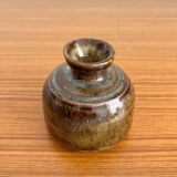 Vintage flamed stoneware vase