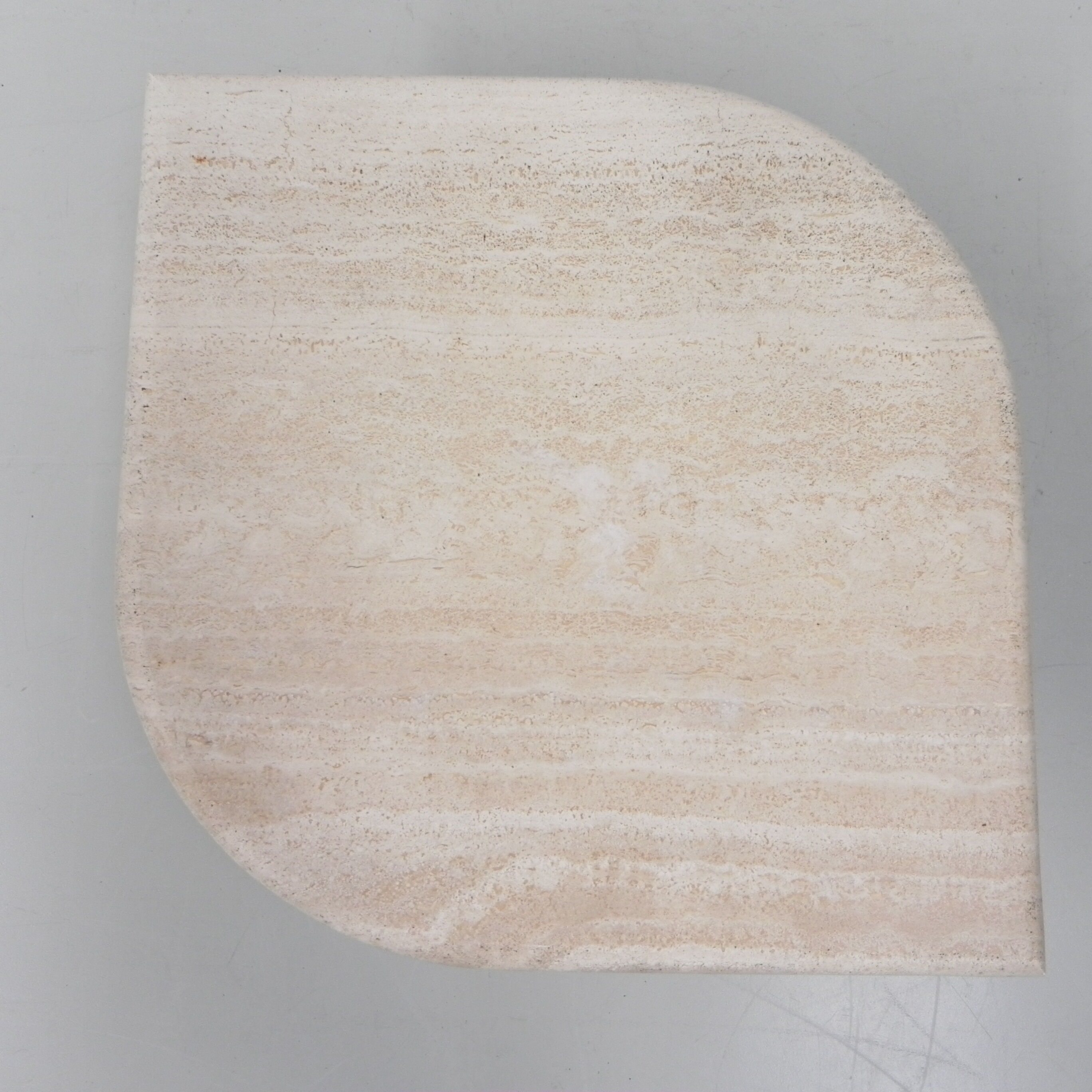 Travertine coffee table