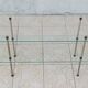 Large vintage metal and glass shop display shelf.