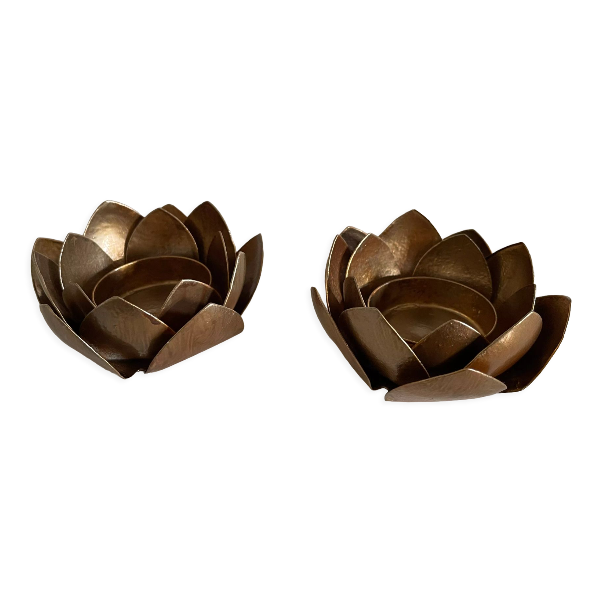 Water lily candlesticks