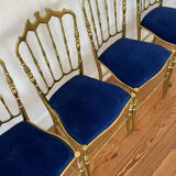 Chaises Chiavari en laiton